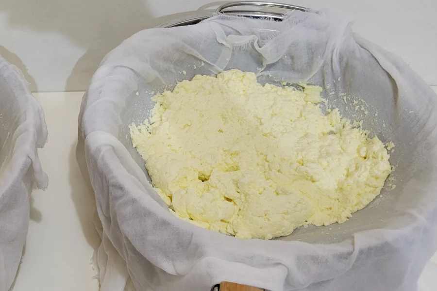 Step 3: Straining curds