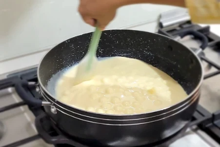 Step 12: Cooking morsels in malai