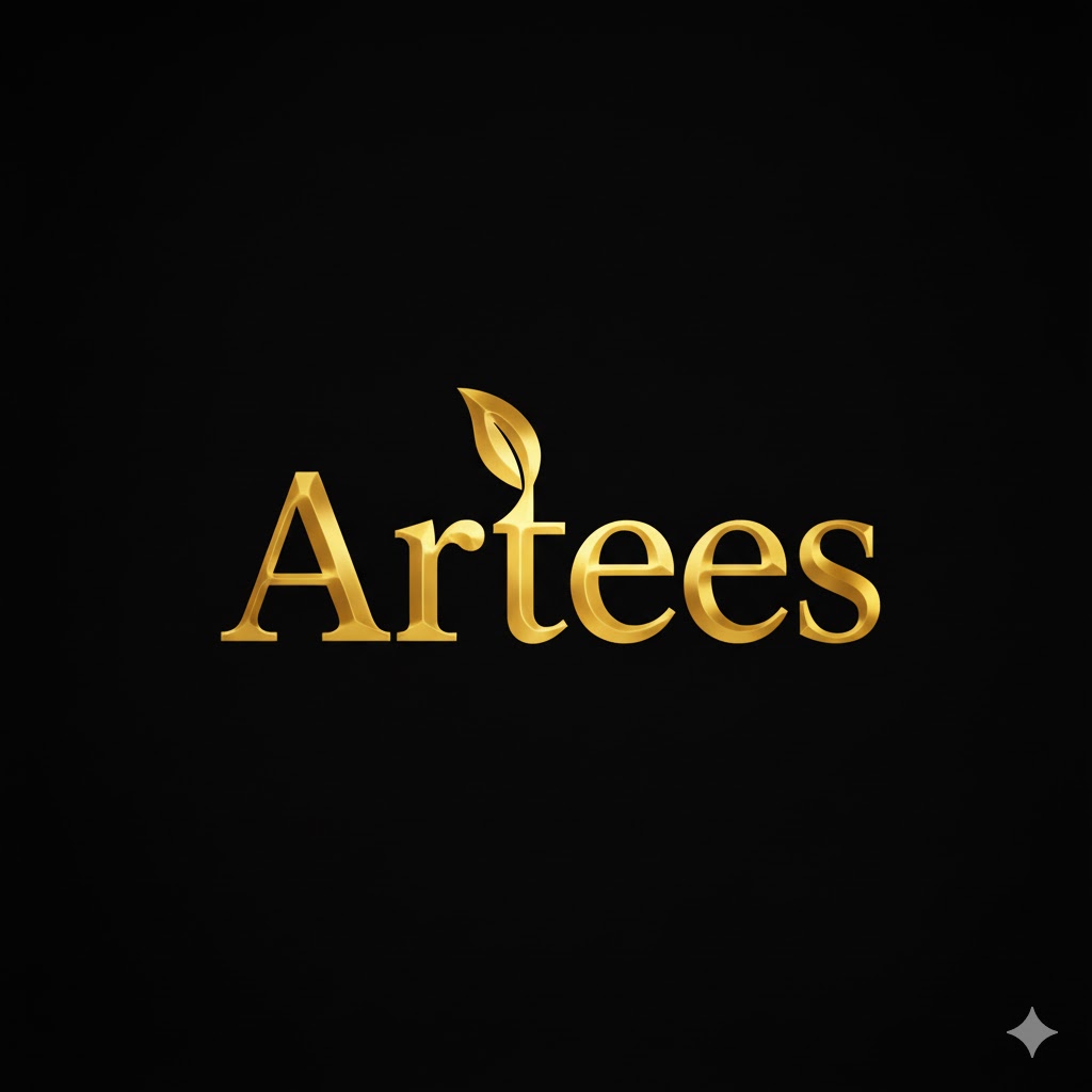Artees logo — gold on black